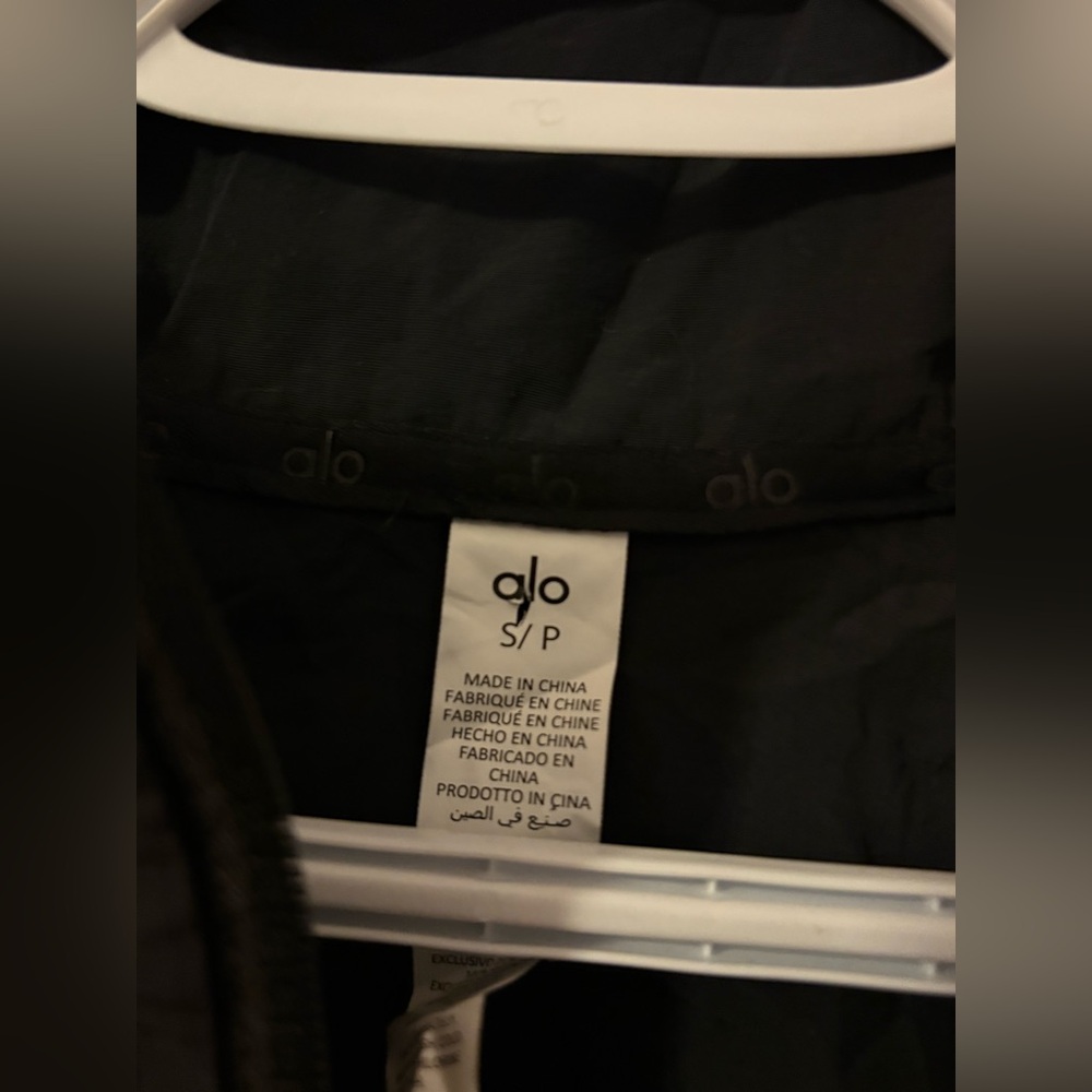 Alo Yoga Cropped 1/4 Zip Alumni Pullover Oversized S - Picture 10 of 11